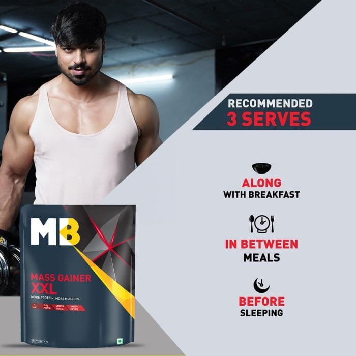 MuscleBlaze Mass Gainer XXL 1kg - Image 3