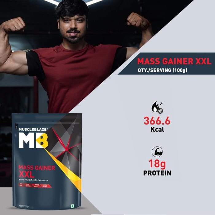 MuscleBlaze Mass Gainer XXL 1kg - Image 2