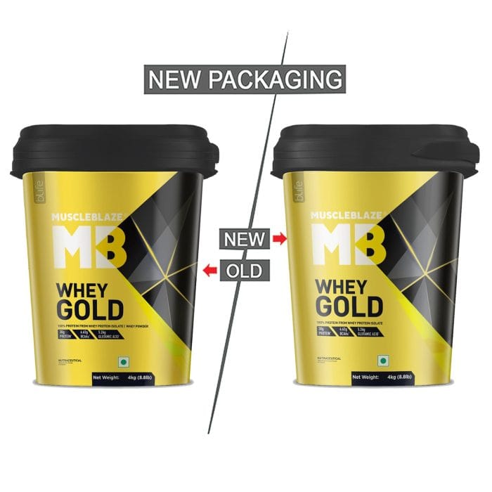 MuscleBlaze Whey Gold, 100% Whey Protein 4kg Rich Milk Chocolate - Image 2