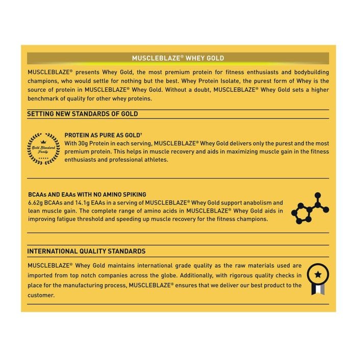 MuscleBlaze Whey Gold, 100% Whey Protein 4kg Rich Milk Chocolate - Image 7