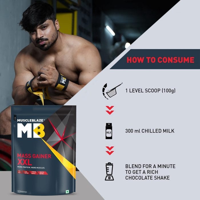 MuscleBlaze Mass Gainer XXL 1kg - Image 5
