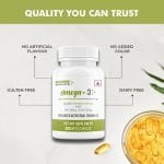 Born Athlete Omega 3 Fish Oil - Double Strength with EPA 330mg & DHA 220mg | Supports Heart Health, Joint Flexibility & Reduces Inflammation - Image 2