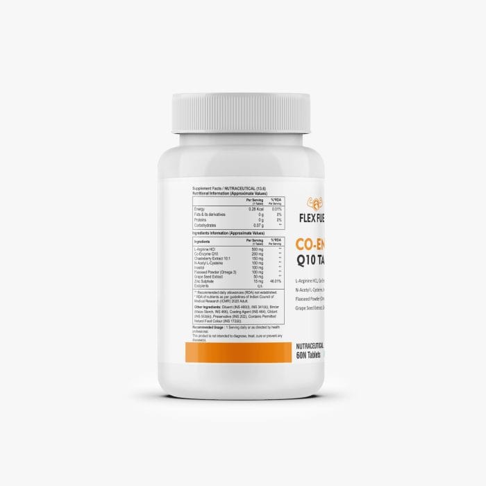 Flex Fuel Co-Enzyme Q10 Tablets – 60 Tablets - Image 2