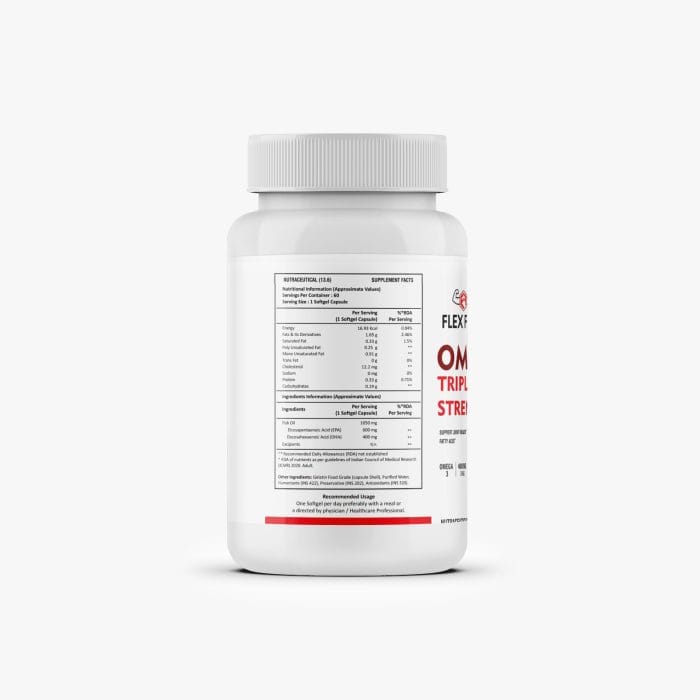 Flex Fuel Omega – Triple Strength Fish Oil (60 Softgels) - Image 3