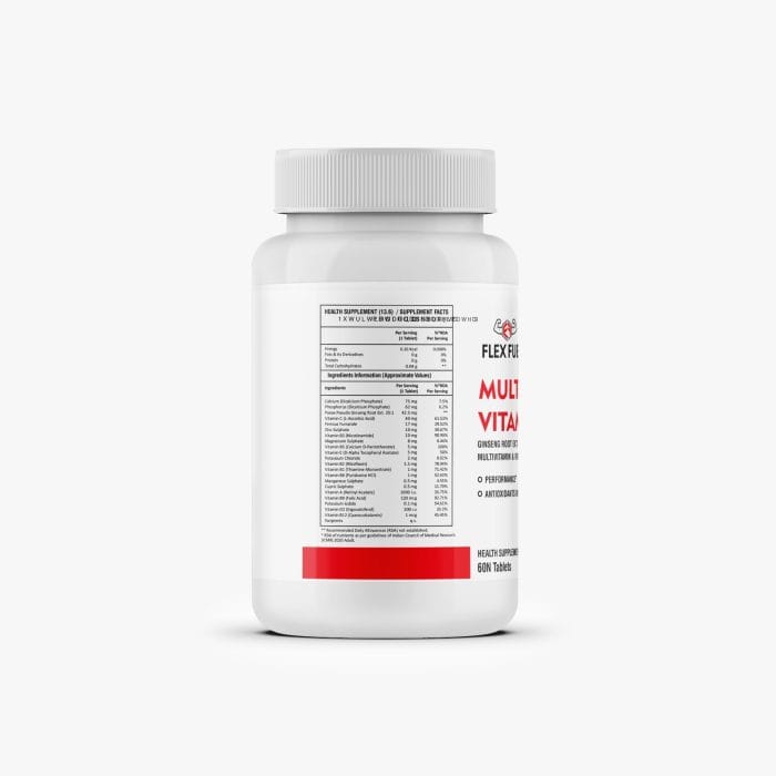 Flex Fuel Multivitamin with Ginseng Root & Iron – 60 Tablets - Image 2