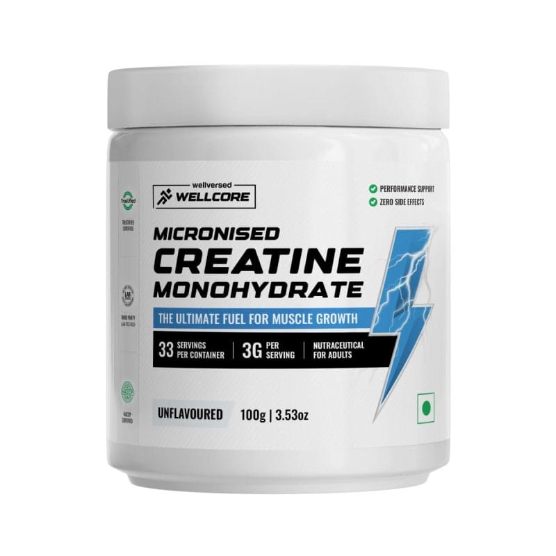 Wellcore Pure Micronised Creatine Monohydrate Powder 100g