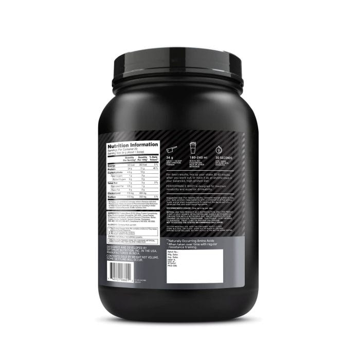OPTIMUM NUTRITION Performance Whey Protein Powder Blend with Isolate, 24g Protein, 5g BCAA, Chocolate, 1 kg - Image 2