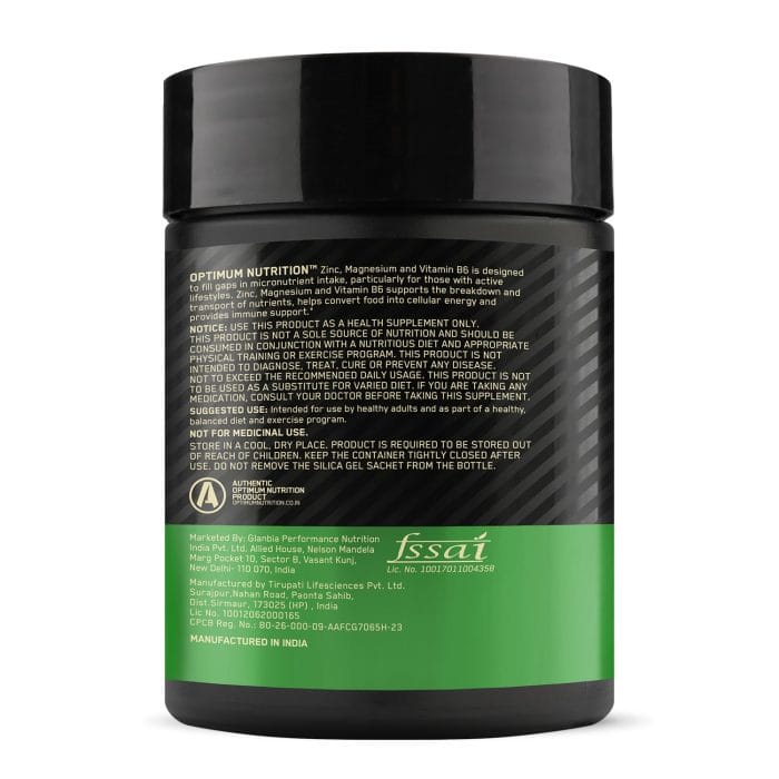 Optimum Nutrition (ON) Zinc Magnesium Aspartate (ZMA) - 60 Capsules, Muscle Strength, Metabolism, Immunity, Vegetarian - Image 4