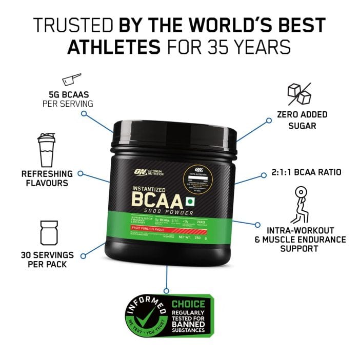 Optimum Nutrition BCAA 5000 Powder - Image 2