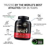 Optimum Nutrition (ON) Gold Standard 100% Whey Protein Powder 1.7 Kg (Double Rich Chocolate), 55 Serves, for Muscle Support & Recovery, Vegetarian - Primary Source Whey Isolate - Image 6