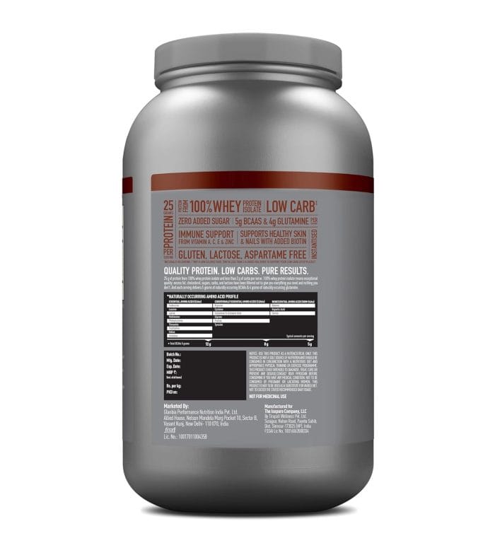 Isopure Whey Protein Isolate Powder with Vitamins for Immune Support - 2 kg - Image 2