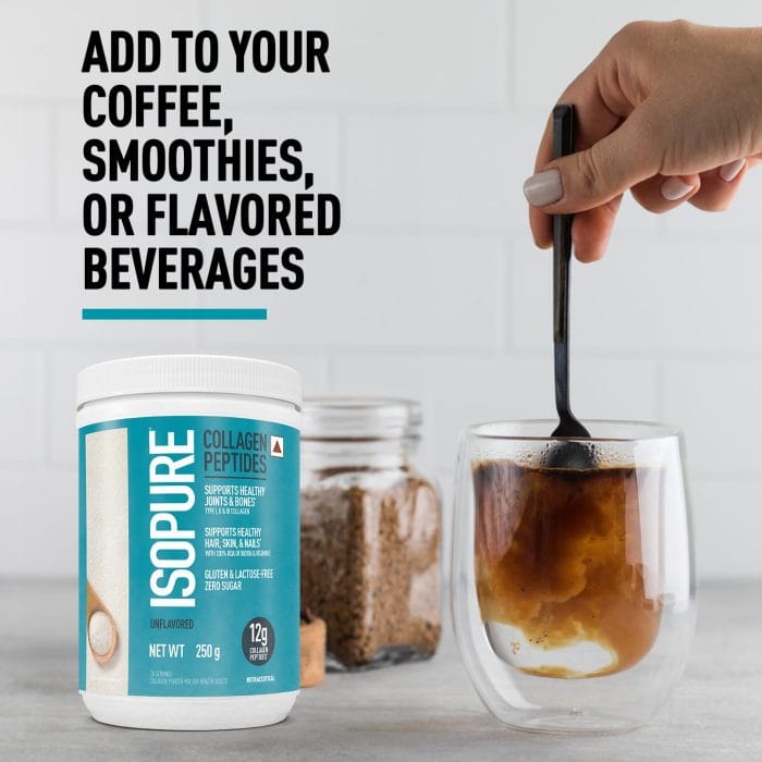Isopure Collagen Peptides (12g/serve) with Type I,II & III Collagen (Unflavoured)- 250g - Image 6