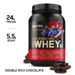 Optimum Nutrition (ON) Gold Standard 100% Whey Protein Powder 2 lbs, 907 g (Double Rich Chocolate), for Muscle Support & Recovery, Vegetarian - Primary Source Whey Isolate - Image 4