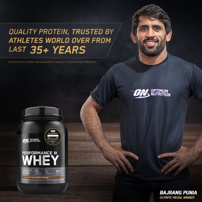 OPTIMUM NUTRITION Performance Whey Protein Powder Blend with Isolate, 24g Protein, 5g BCAA, Chocolate, 1 kg - Image 6