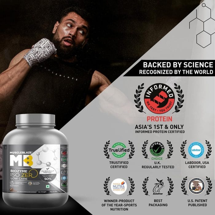 MuscleBlaze Biozyme Iso-Zero (Ice Cream Chocolate, 2 kg) - Image 4