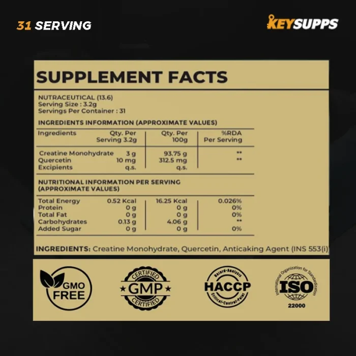 KeySupps Creatine Monohydrate - Image 2