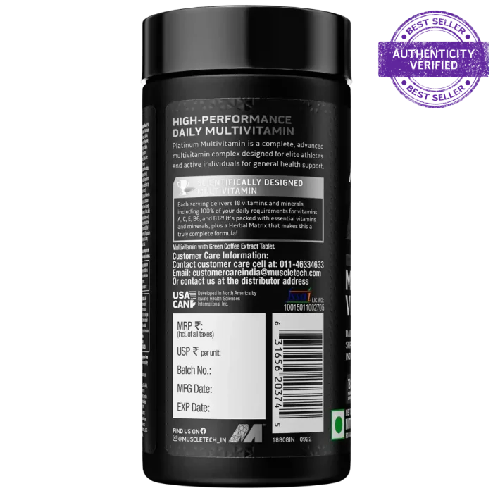Muscletech™ Platinum Multivitamin - Image 2