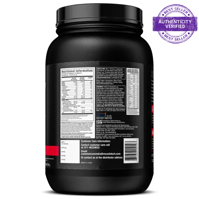 MuscleTech™ Nitro-Tech™ Ripped Whey Protein Powder 1.8kg , 907g - Image 3
