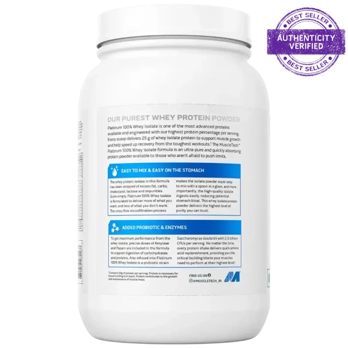 Muscletech™ Platinum 100% Whey Isolate - Image 2