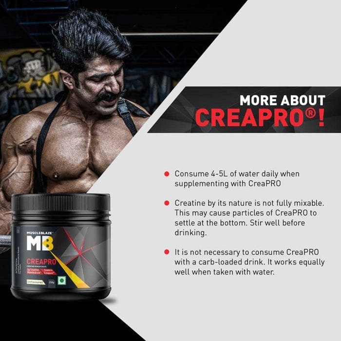 MuscleBlaze CreaPRO Creatine with Creapure® Powder from Germany - Image 2