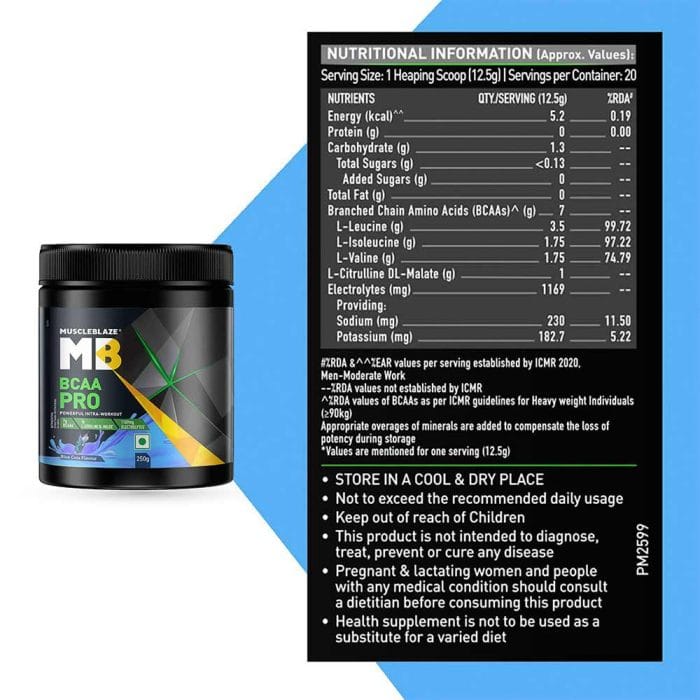 MuscleBlaze BCAA Pro Essential Amino Acids - Image 3