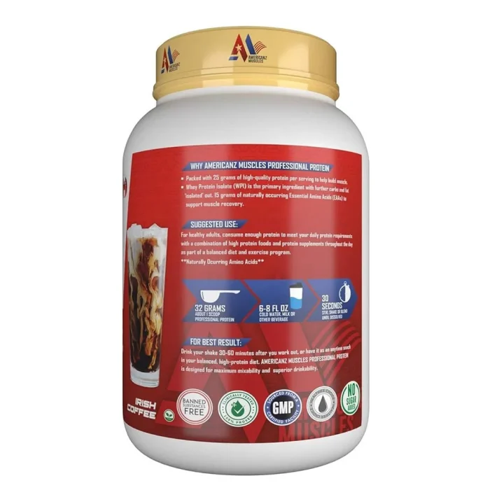 Americanz Muscles Professional Protein – High-Quality Whey Blend for Strength & Performance  2lbs & 5lbs - Image 2