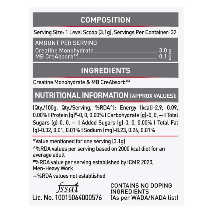 MuscleBlaze Creatine Monohydrate CreAMP - Image 7