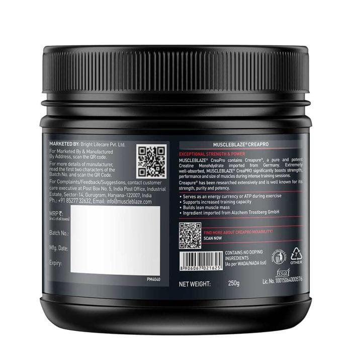 MuscleBlaze CreaPRO Creatine with Creapure® Powder from Germany - Image 5