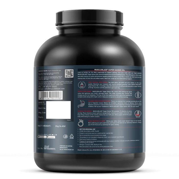 MuscleBlaze Super Gainer XXL Weight Gainer 2 kg - Image 5