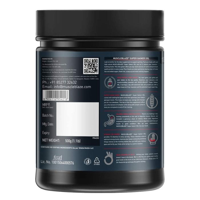 MuscleBlaze Super Gainer XXL Weight Gainer - Image 4