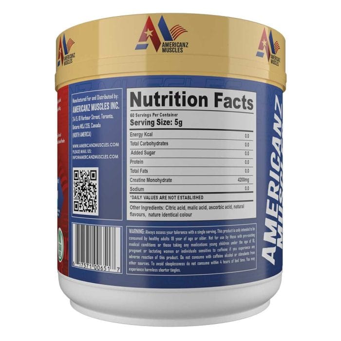 Americanz Muscles Creatine Monohydrate – 100g | Pure Micronized Creatine for Muscle Strength, Size & Recovery 60 Servings - Image 2