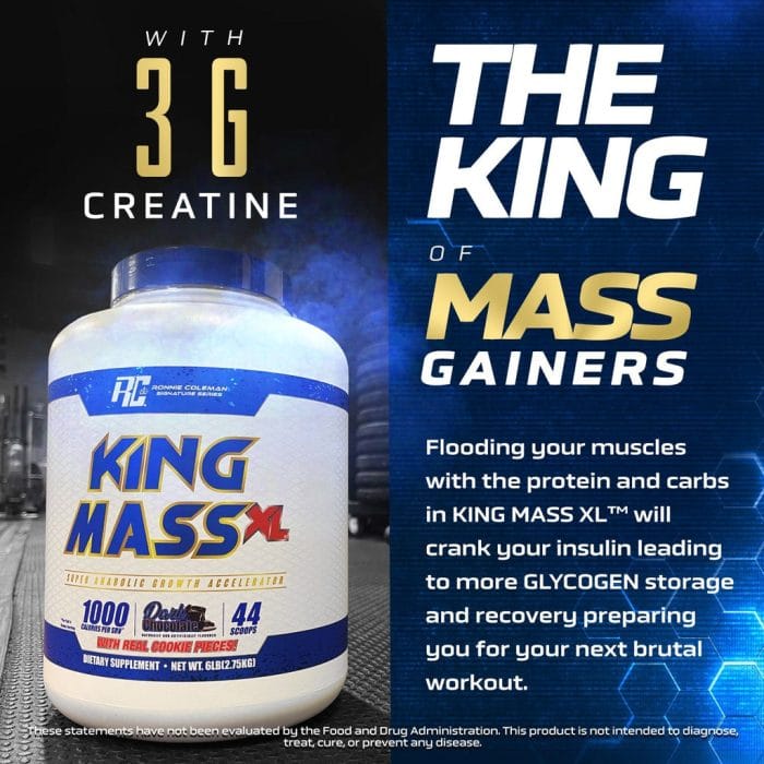 Ronnie Coleman King Mass XXL Gainer (15lb / 6lbs ) - Image 3