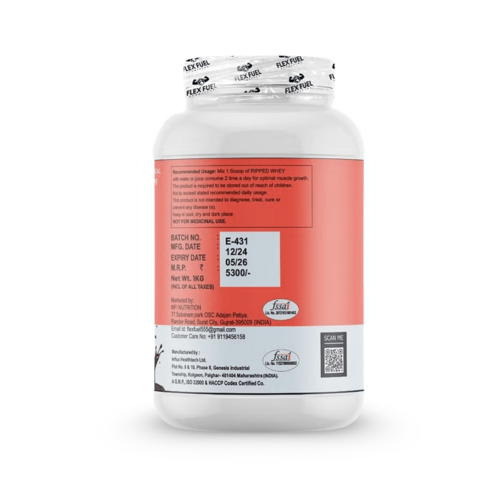 Flex Fuel Ripped Whey – 1Kg / 2Kg & 4 Kg - Image 2