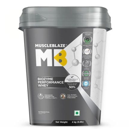 MuscleBlaze Biozyme Performance Whey 4 KG
