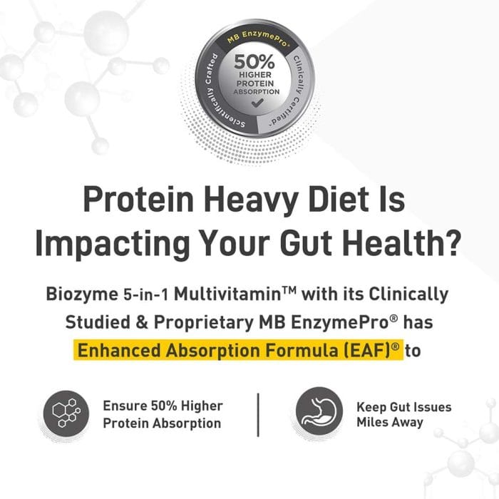 MuscleBlaze Biozyme 5 in 1 Multivitamin - Image 3