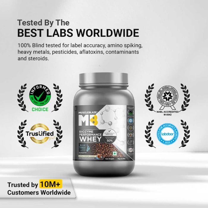 MuscleBlaze Biozyme Performance Whey 1 kg - Image 5