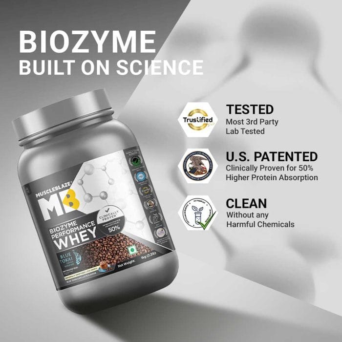 MuscleBlaze Biozyme Performance Whey 1 kg - Image 4