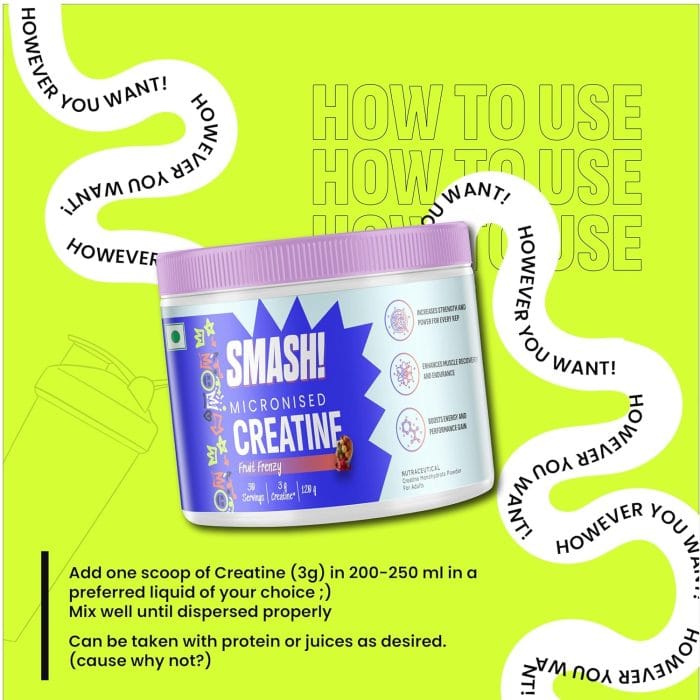 SMASH Micronised Creatine Monohydrate Powder - Image 6