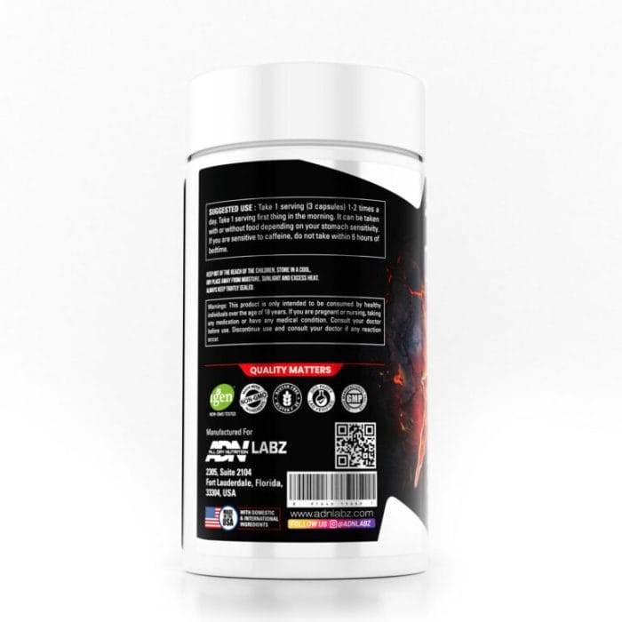 ADN LABZ RIPPED FX FAT BURNER 90 CAPS - Image 6