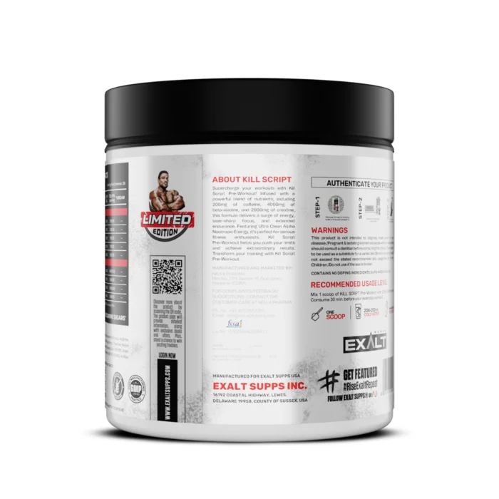 Exalt Supps The Kill Script Preworkout - Image 2
