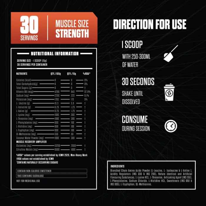 Exalt Supps Revival EAA (Essential Amino Acid ) - Image 3