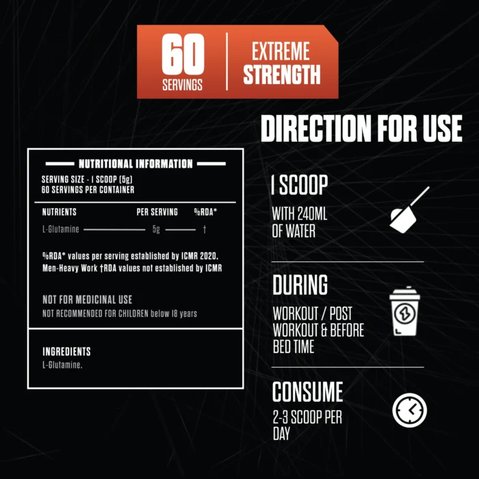 Exalt Supps Heal L Glutamine - Image 3