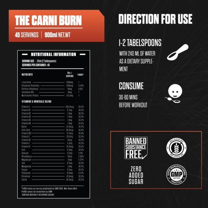 Exalt Supps Carni Burn L Carnitine - Image 3